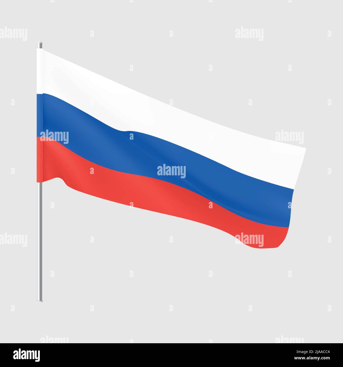 Free Vectors  31_Illustration_Russian flag, fluttering