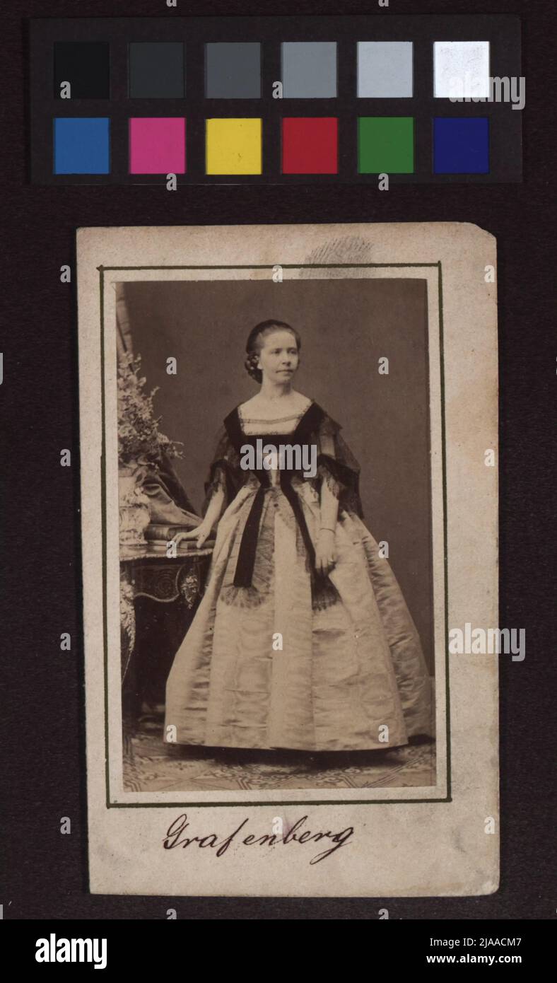 Therese Grafenberg (1826-1902), actress. Unknown, photographer Stock ...