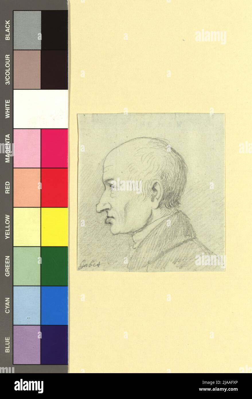 Portrait Franz Gabet, Wiener Collector. Carl Heinrich Rahl (1779-1843 ...