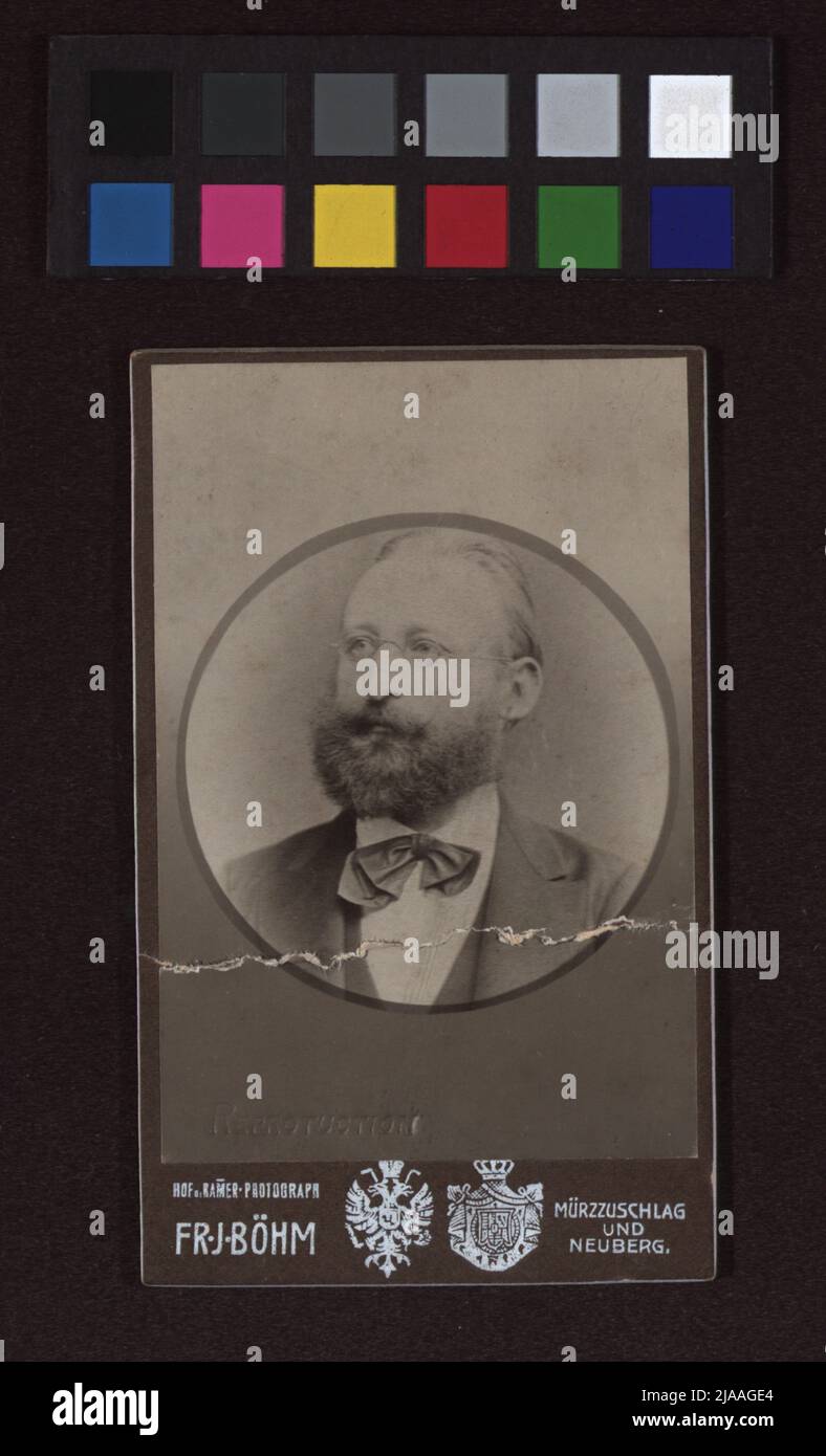 Ludwig Anzengruber. Franz Josef Böhm (18741938), photographer Stock