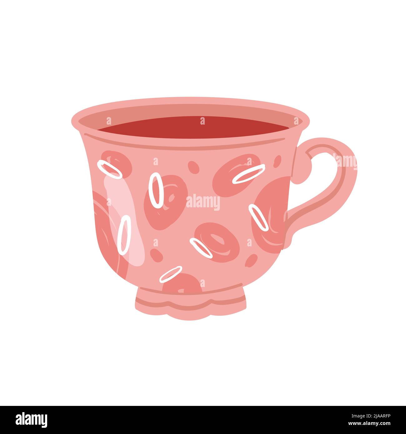 English beverage tea pot. Coffee serving mug, ceremony teacup vector