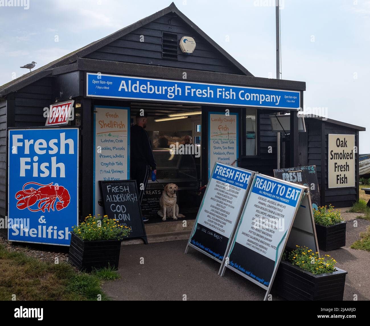 Aldeburgh Fresh Fish Shop Stock Photo