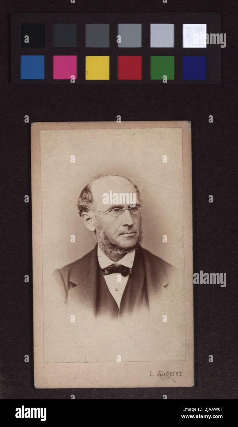 Eduard Fenzl (1808-1879), botanist. Ludwig Angerer (1827-1879), photographer Stock Photo