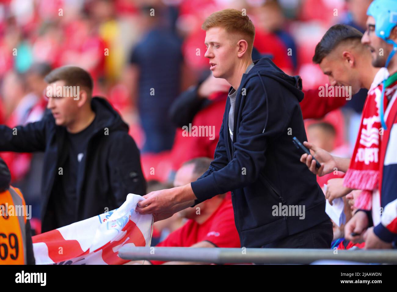 Wembley security stewards hi-res stock photography and images - Alamy