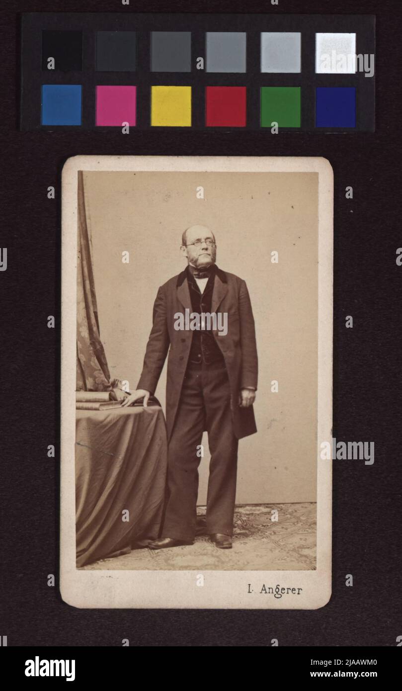 Karl Rokitansky (1804-1878), doctor. Ludwig Angerer (1827-1879), photographer Stock Photo