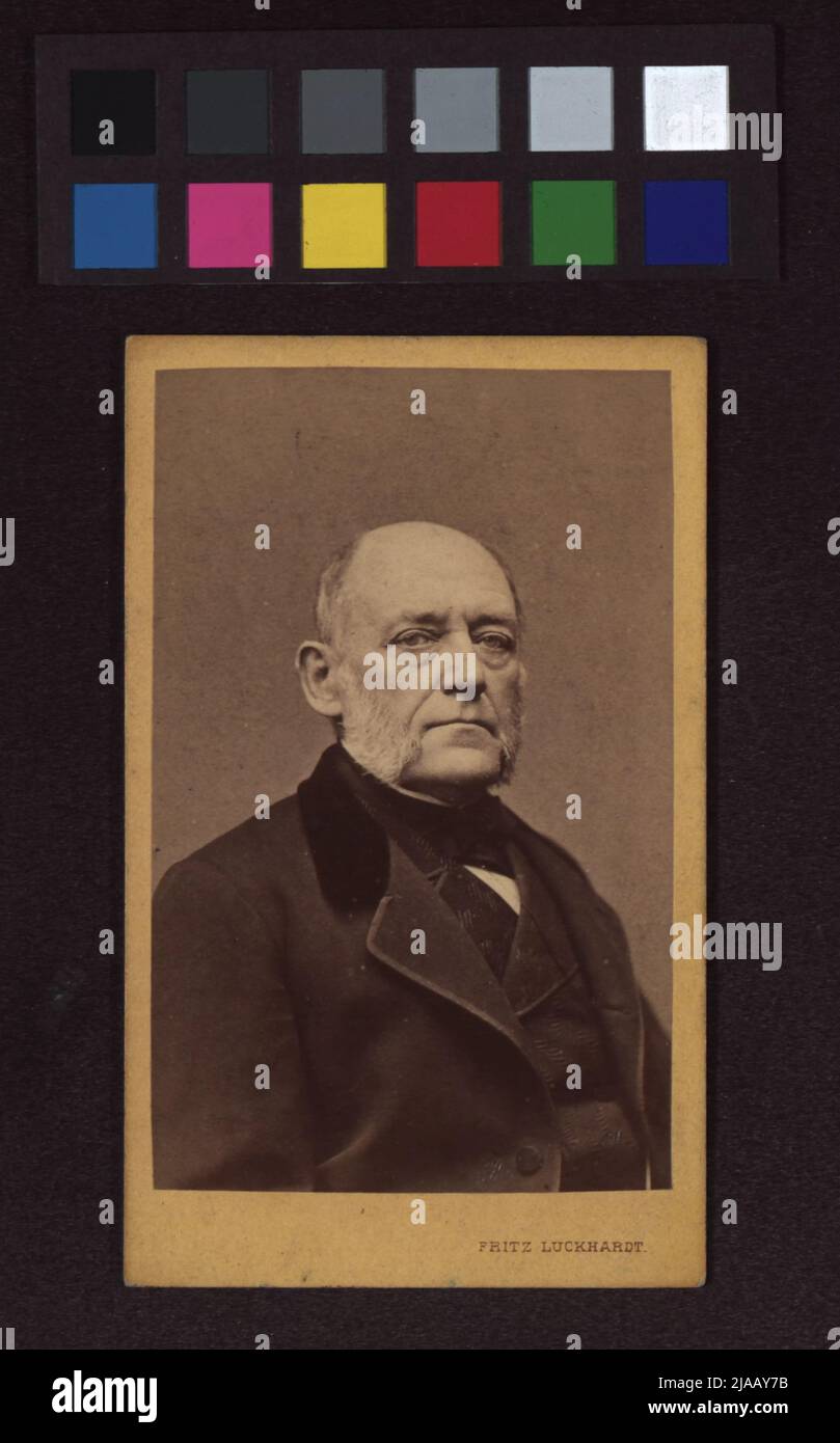 Karl Rokitansky (1804-1878), doctor. Fritz Luckhardt (1843-1894), photographer Stock Photo