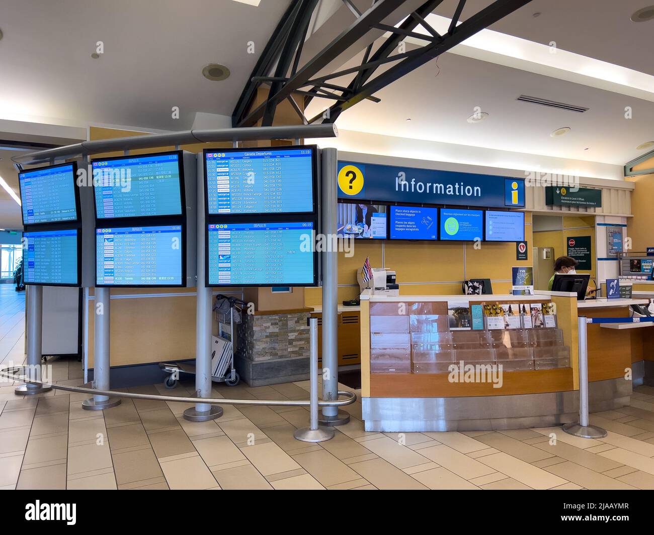 Vancouver, Canada - January 15, 2022: View of information sign at ...