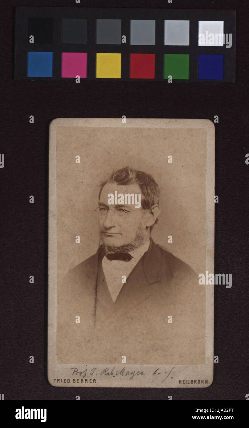 Julius Robert Mayer (1814-1878), doctor. Friedrich Berrer, Photo Studio Stock Photo
