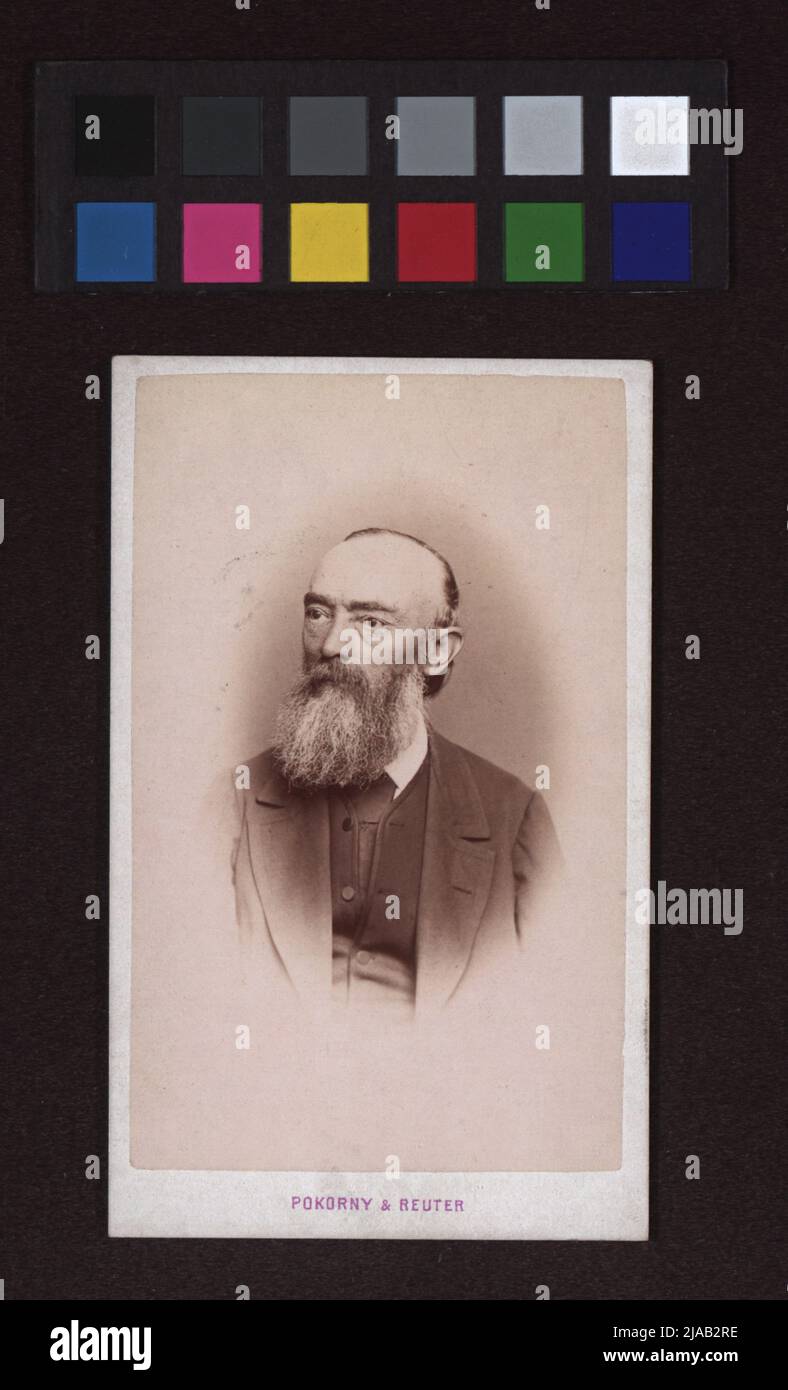 Friedrich Bayern (1817-1886), naturalist. Pokorny & Reuter, Photographer Stock Photo