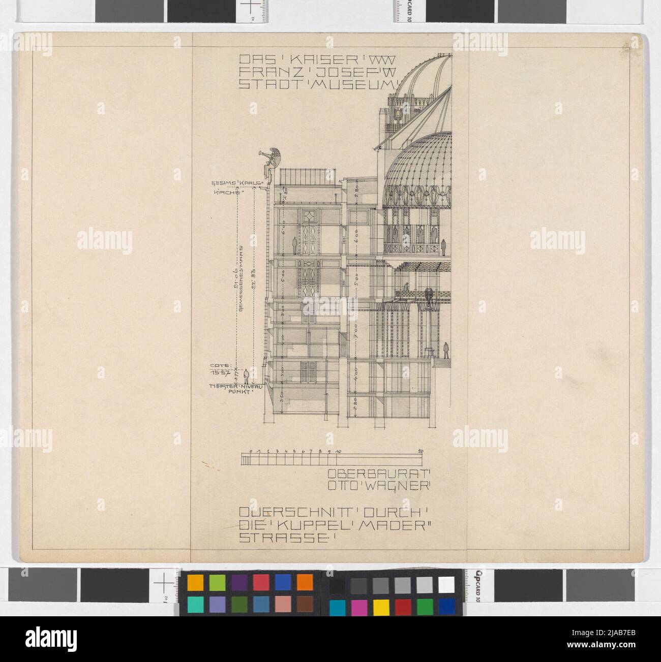 Emperor Franz JosefStadtmuseum, big project, second variant, cross