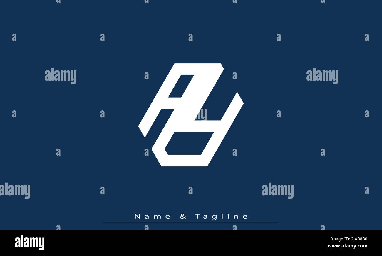 Alphabet letters Initials Monogram logo AY, YA Stock Vector