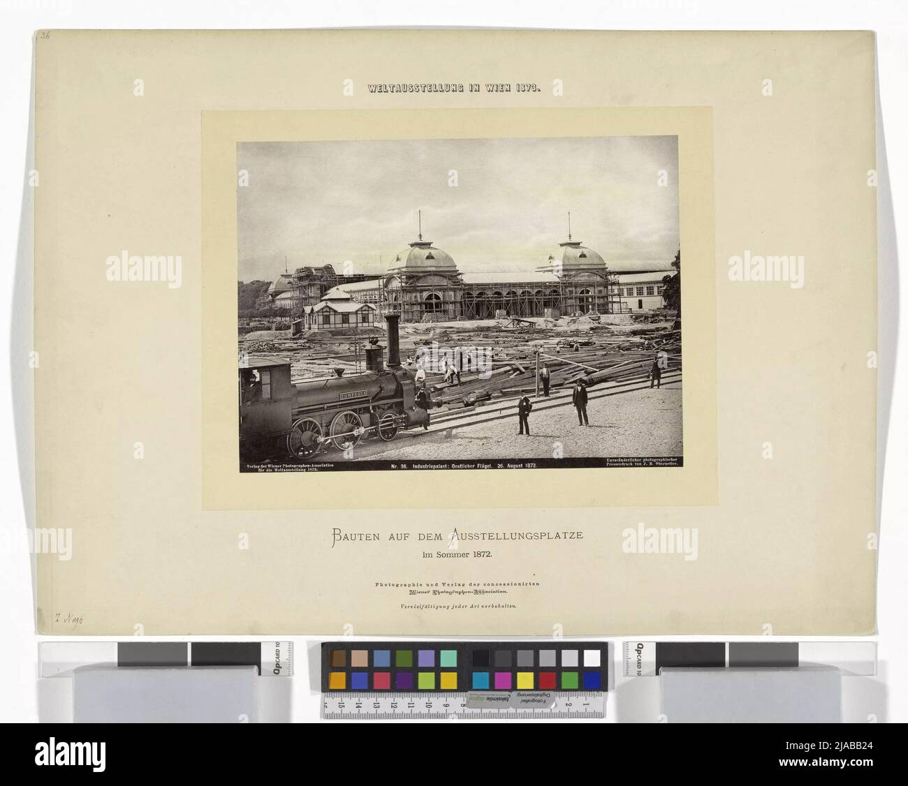 World Exhibition 1873: Industrial Palace: Eastern Wing (No. 36). Attribued to: Gustav Jägermayer (1834-1901), Photographer, Viennese Photographer Association, Publishing House Stock Photo