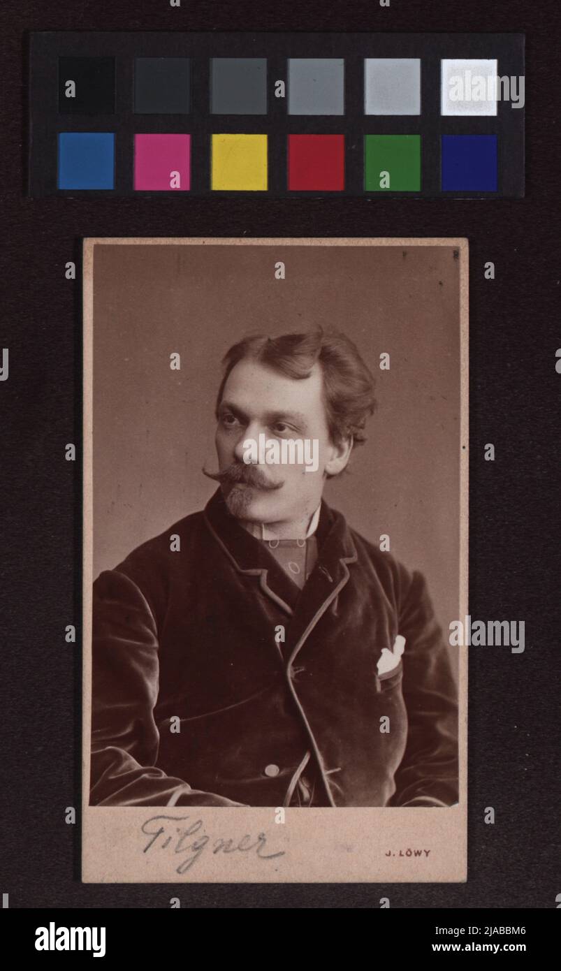 Viktor Tilgner. Josef Löwy (1835—1902), Photographer Stock Photo Alamy