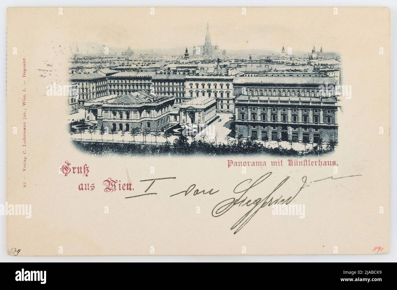 Panorama with artist house .. Carl (Karl) Ledermann jun., Producer