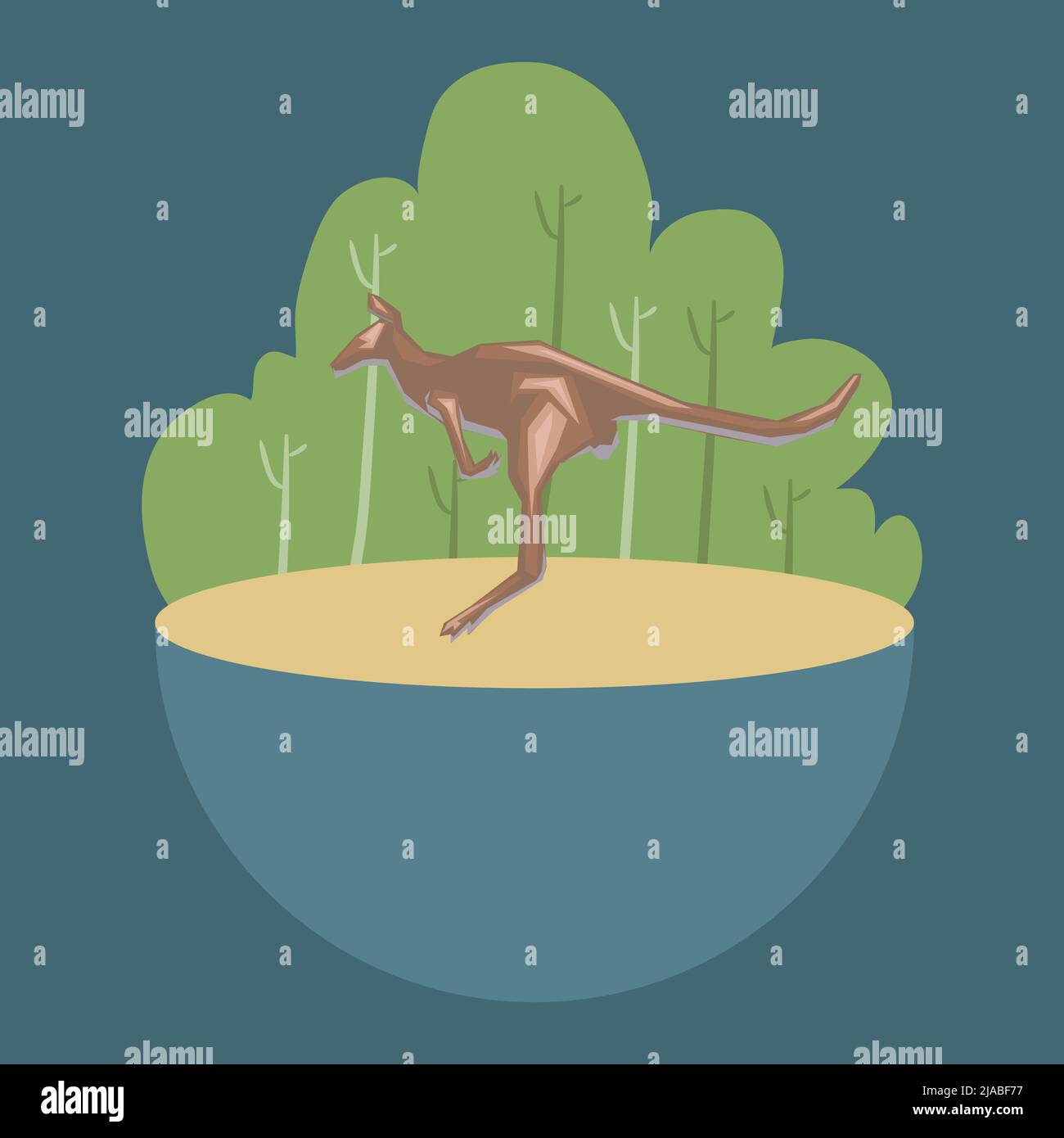 Kangaroo clip art Stock Vector Image &amp; Art - Alamy