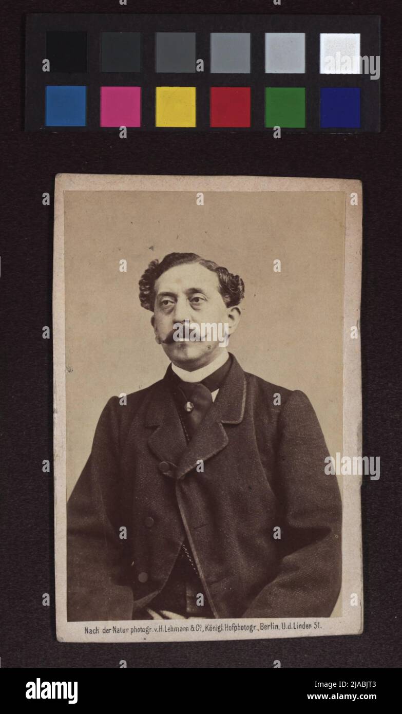 Botho von Hülsen (1815-1886), theater director. H. Lehmann & Co., Photo Studio Stock Photo
