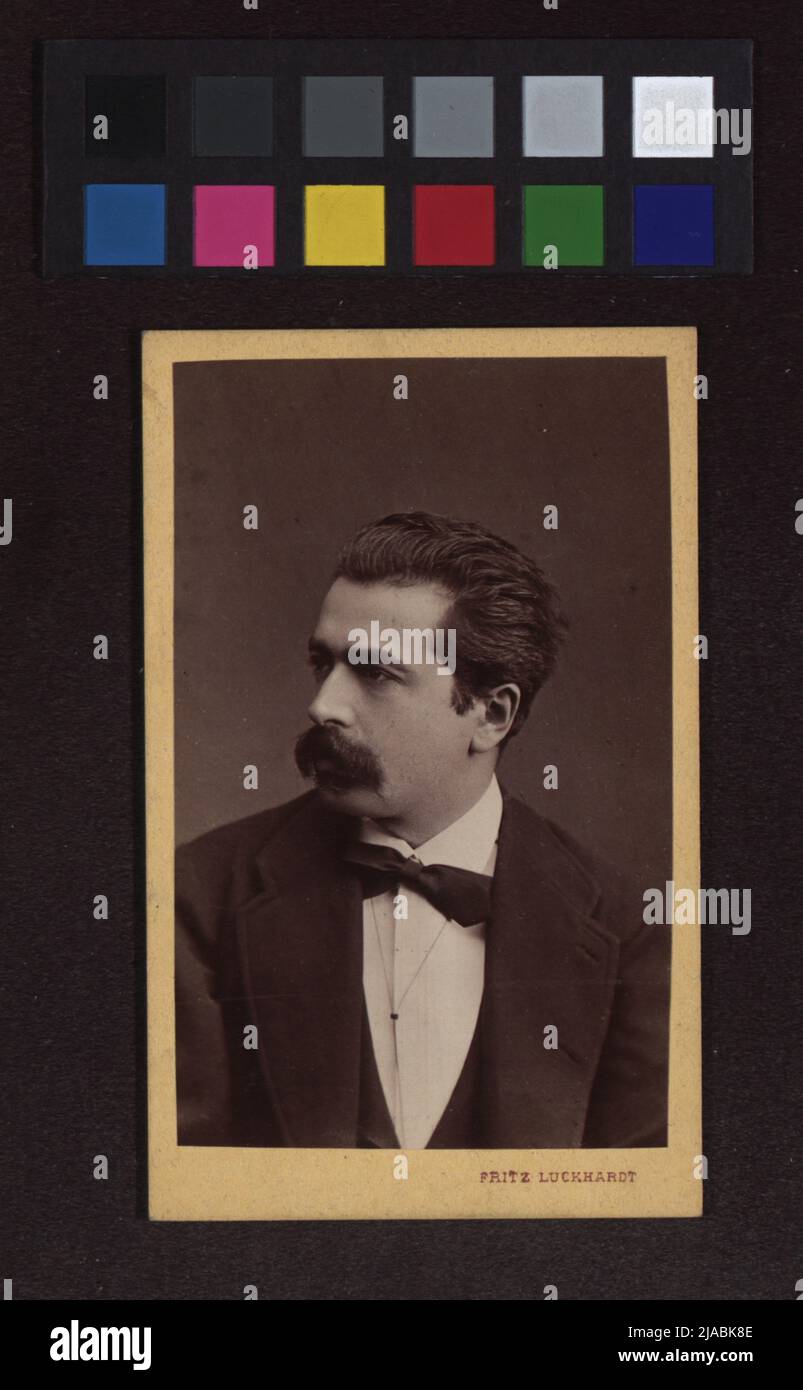 Henryk Wieniawski (1835-1880), component. Fritz Luckhardt (1843-1894), Photographer Stock Photo