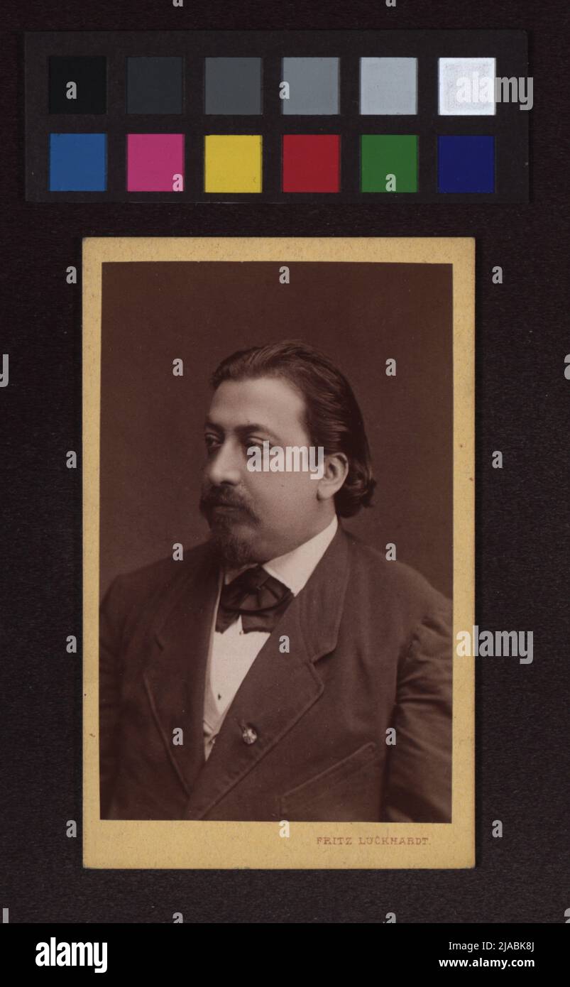 Henryk Wieniawski (1835-1880), component. Fritz Luckhardt (1843-1894), Photographer Stock Photo