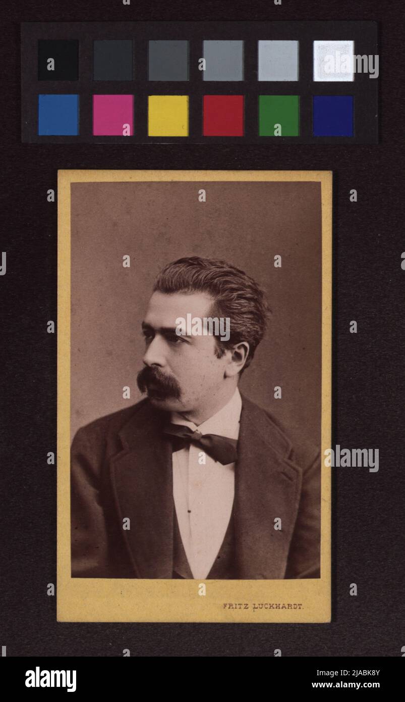 Henryk Wieniawski (1835-1880), component. Fritz Luckhardt (1843-1894), Photographer Stock Photo