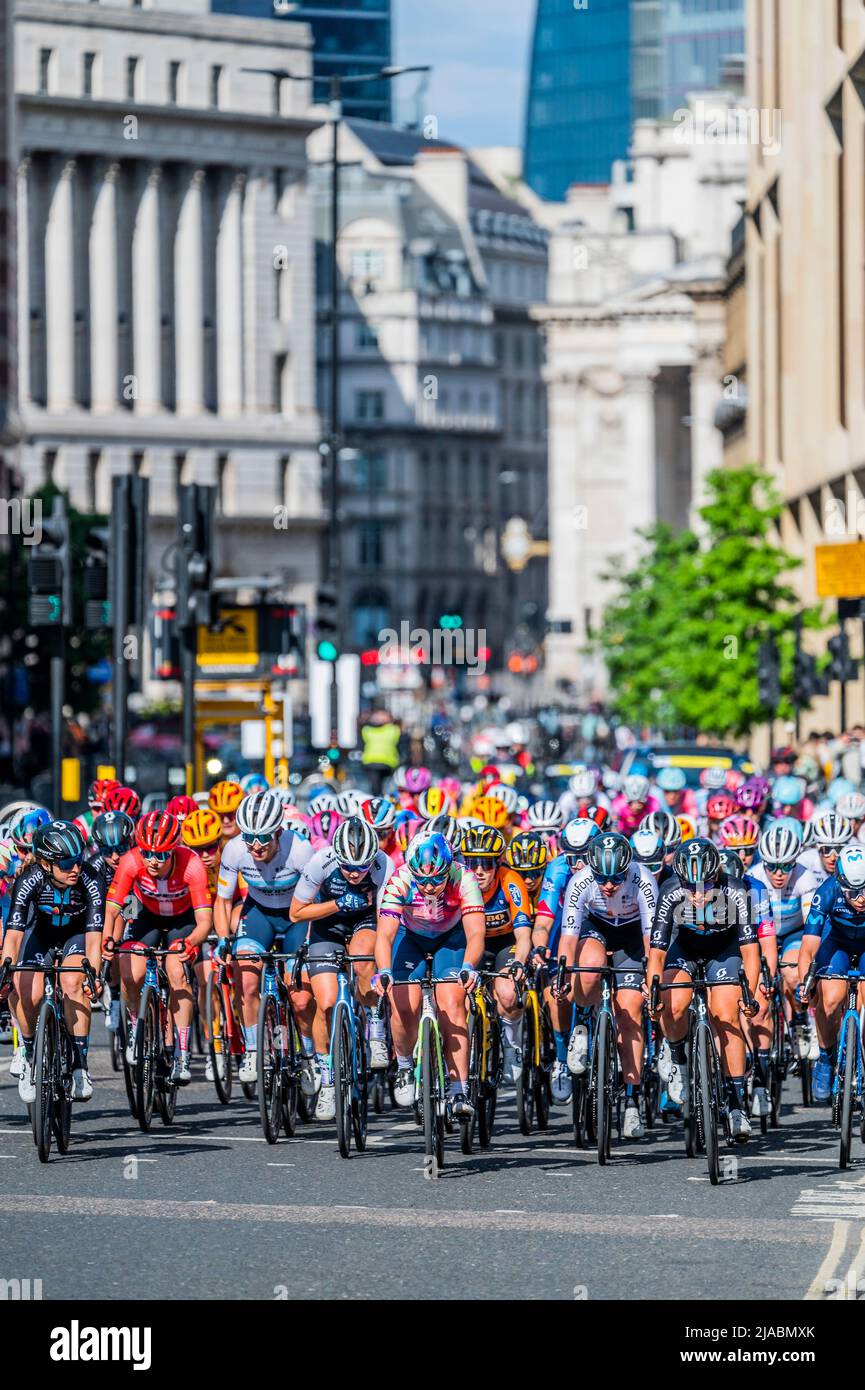 London, UK. 29th May, 2022. Ride London The Classique passes throught