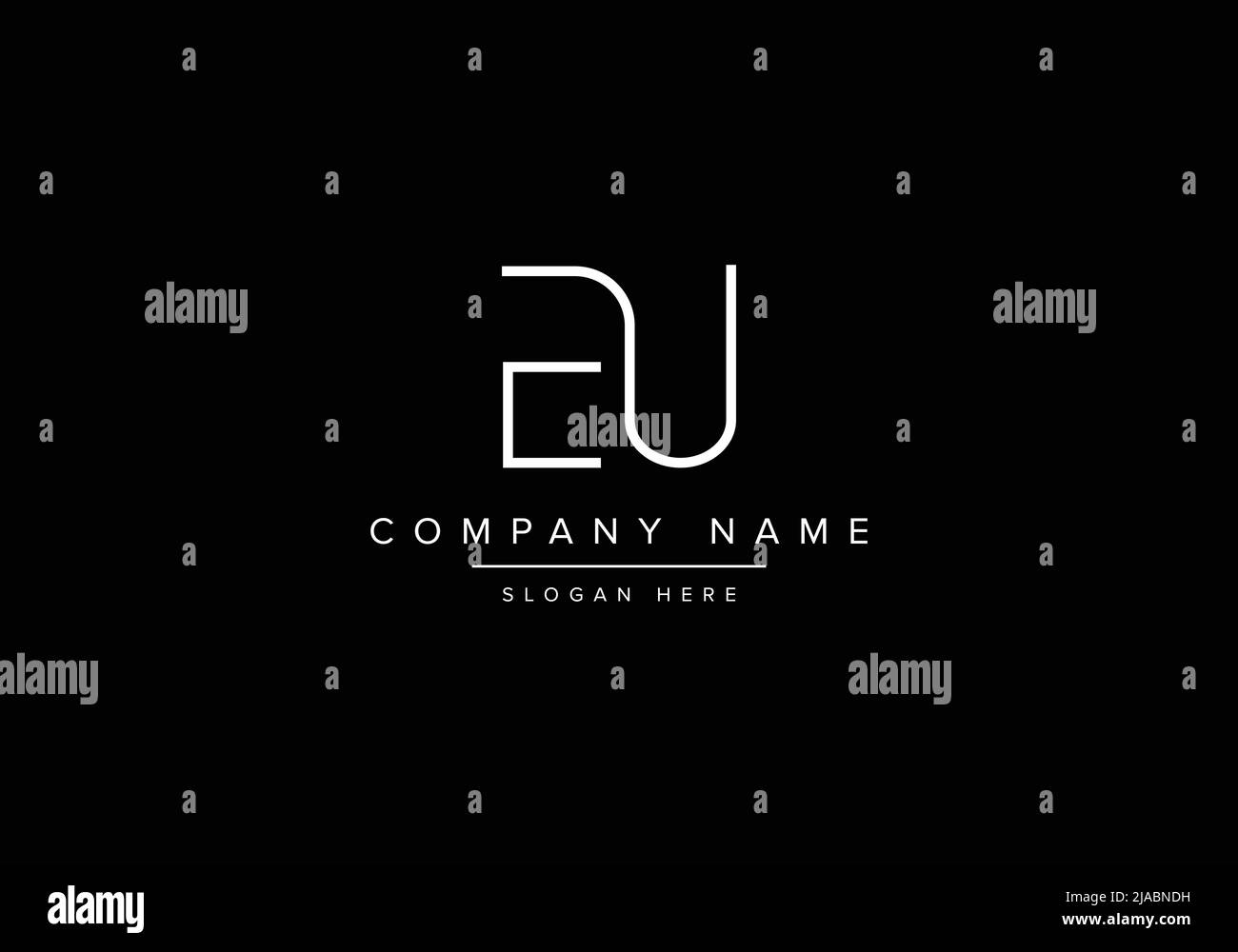 Alphabet letter monogram icon logo EU Stock Vector