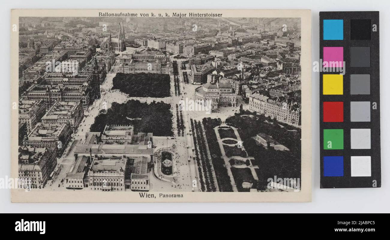 Vienna, panorama balloon recording of K.U.K. Major Hinterstoisser
