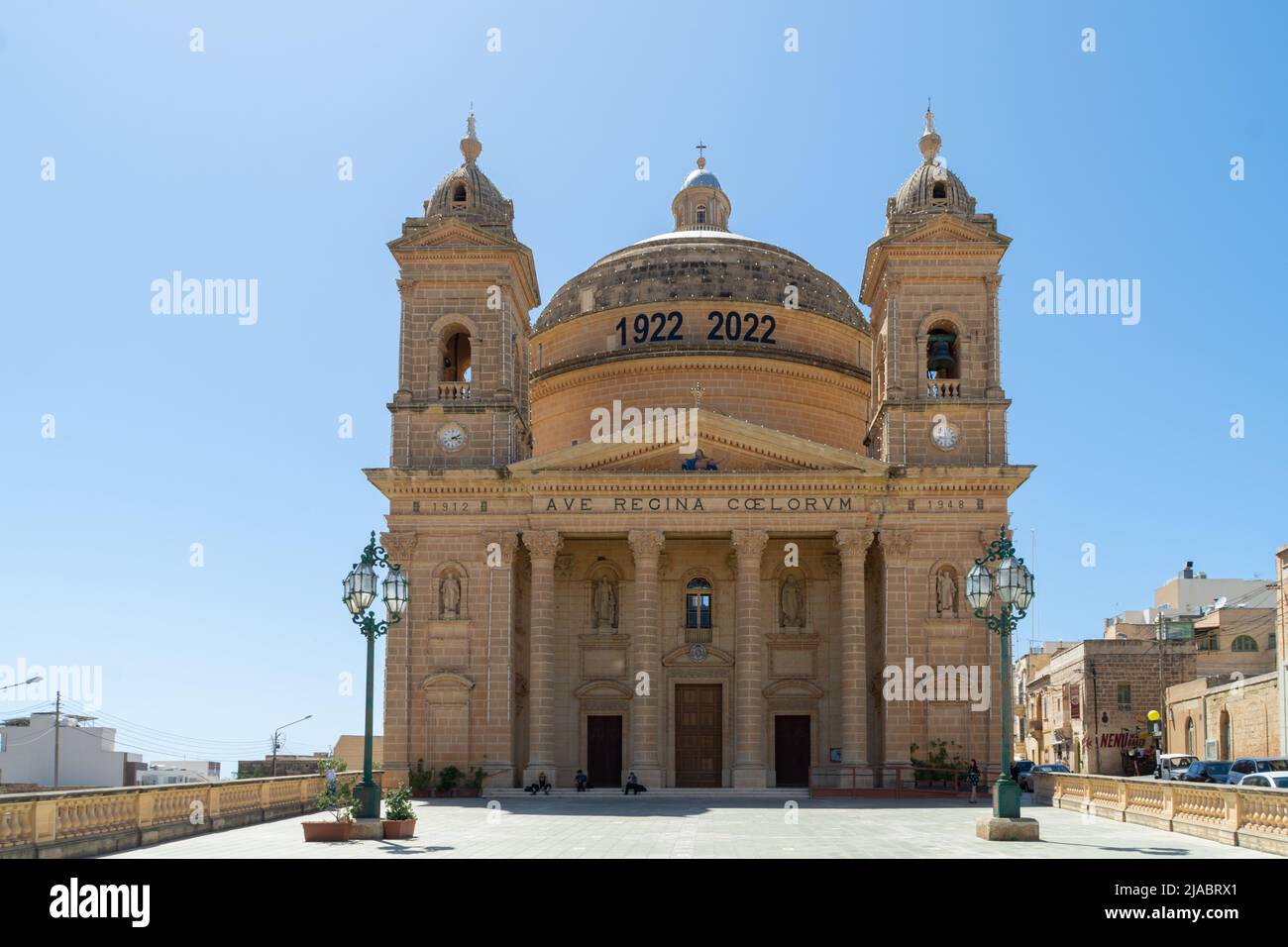 Msida, Malta - May 29th 2022: The Parish Church of the Assumption of the Blessed Virgin Mary into Heaven, built in the 20th century. Stock Photo