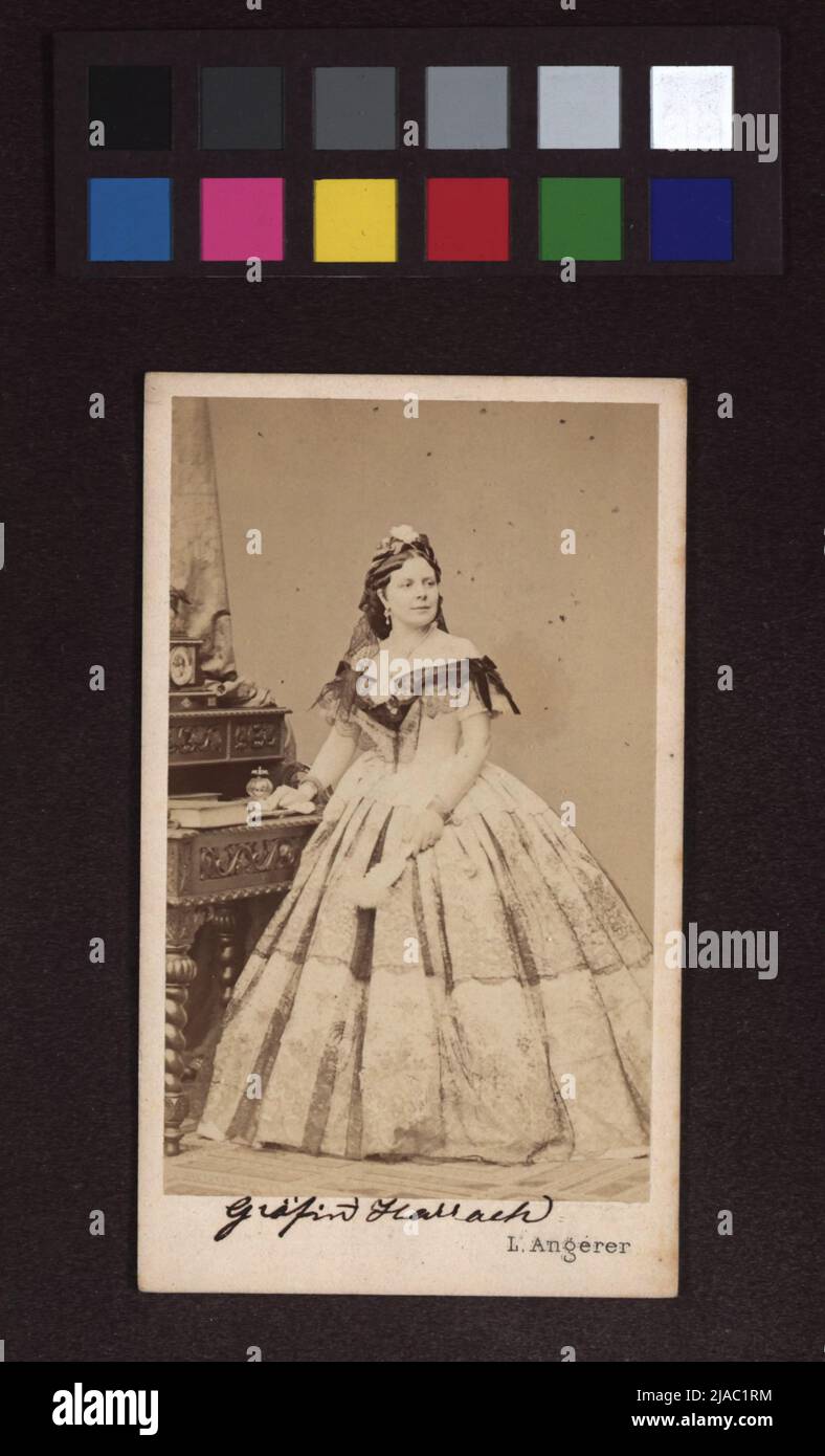 Harach Countess Harrach. Ludwig Angerer (1827-1879), photographer Stock Photo ...