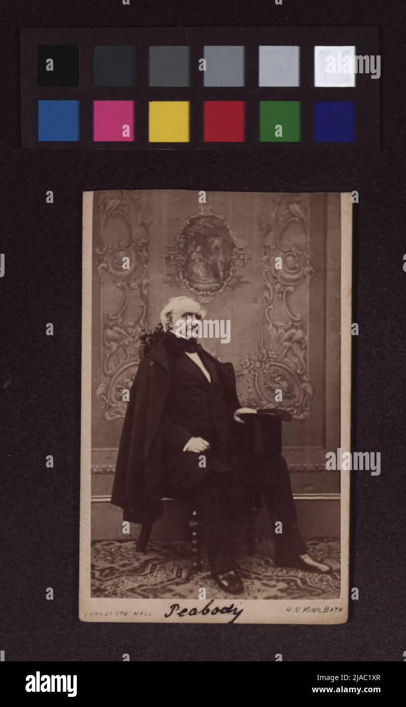 George Peabody (1795-1869), Bankier, Philanthrop. H. N. King, Photographer Stock Photo