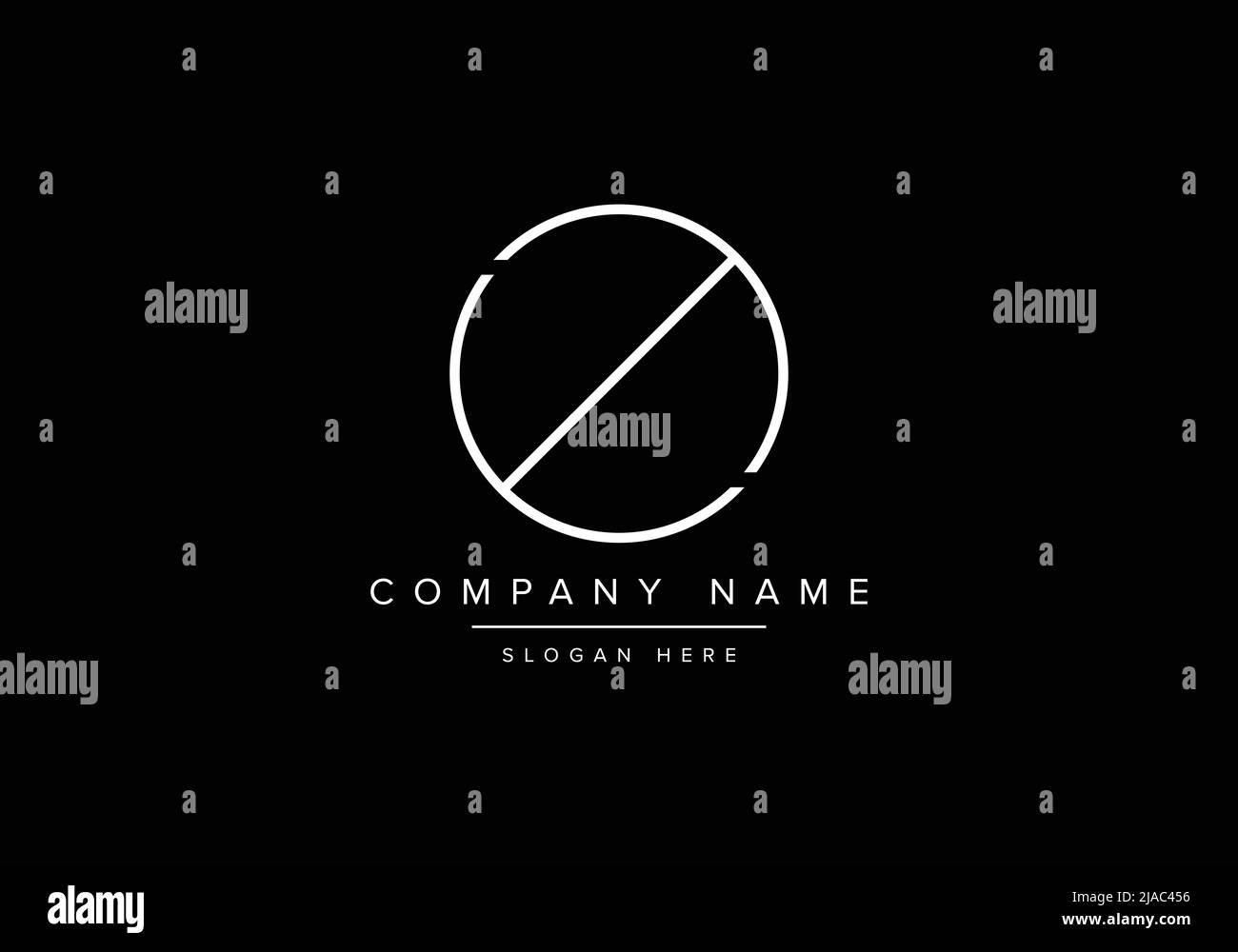 Creative minimal line art icon logo, OZ monogram logo Stock Vector ...