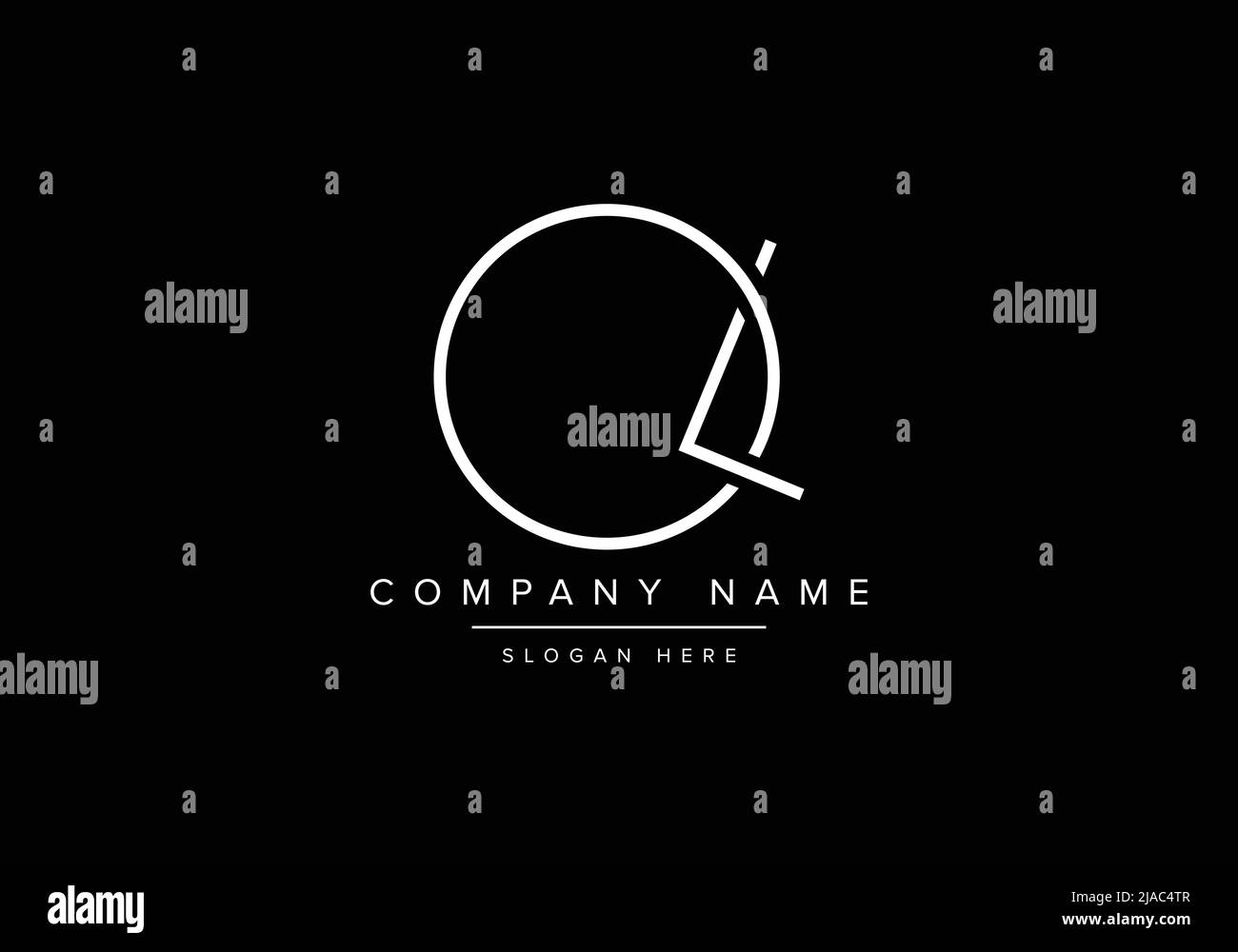 Creative minimal line art icon logo, OL monogram logo Stock Vector ...
