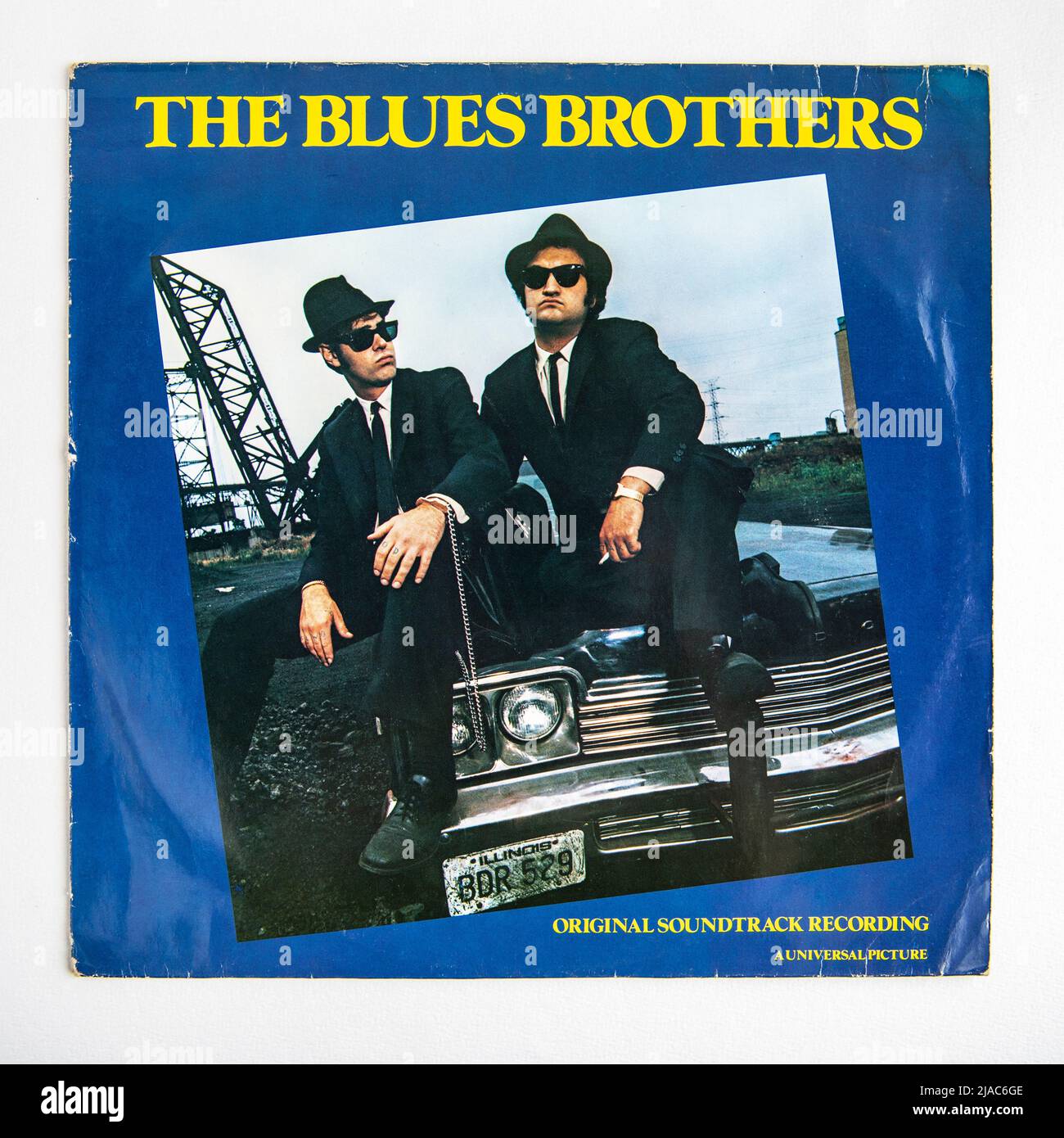 LP cover of the original soundtrack album to the 1980 movie The Blues Brothers Stock Photo