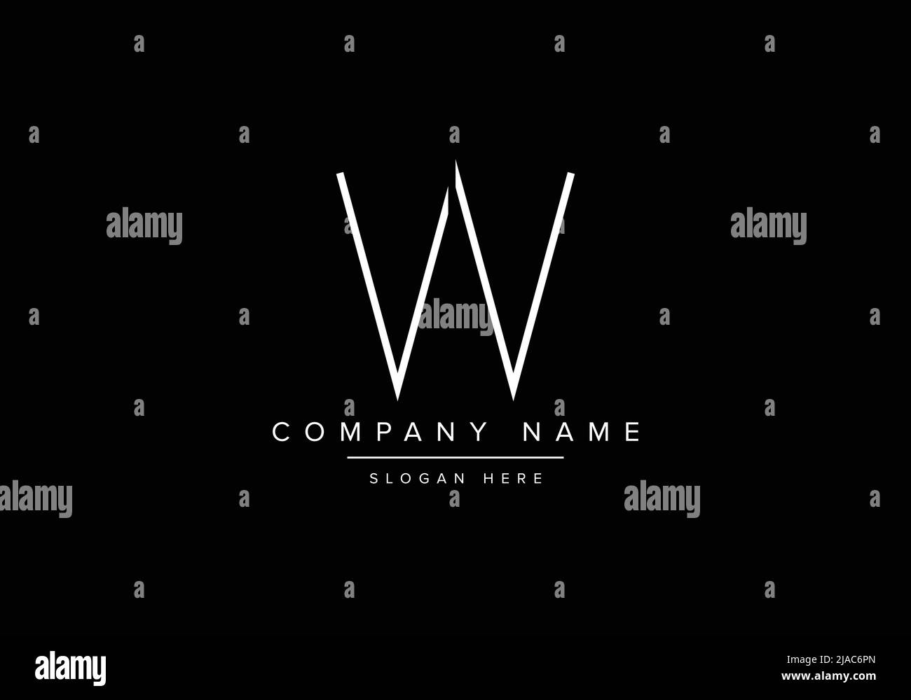 Creative minimal line art icon logo, YC monogram logo Stock Vector