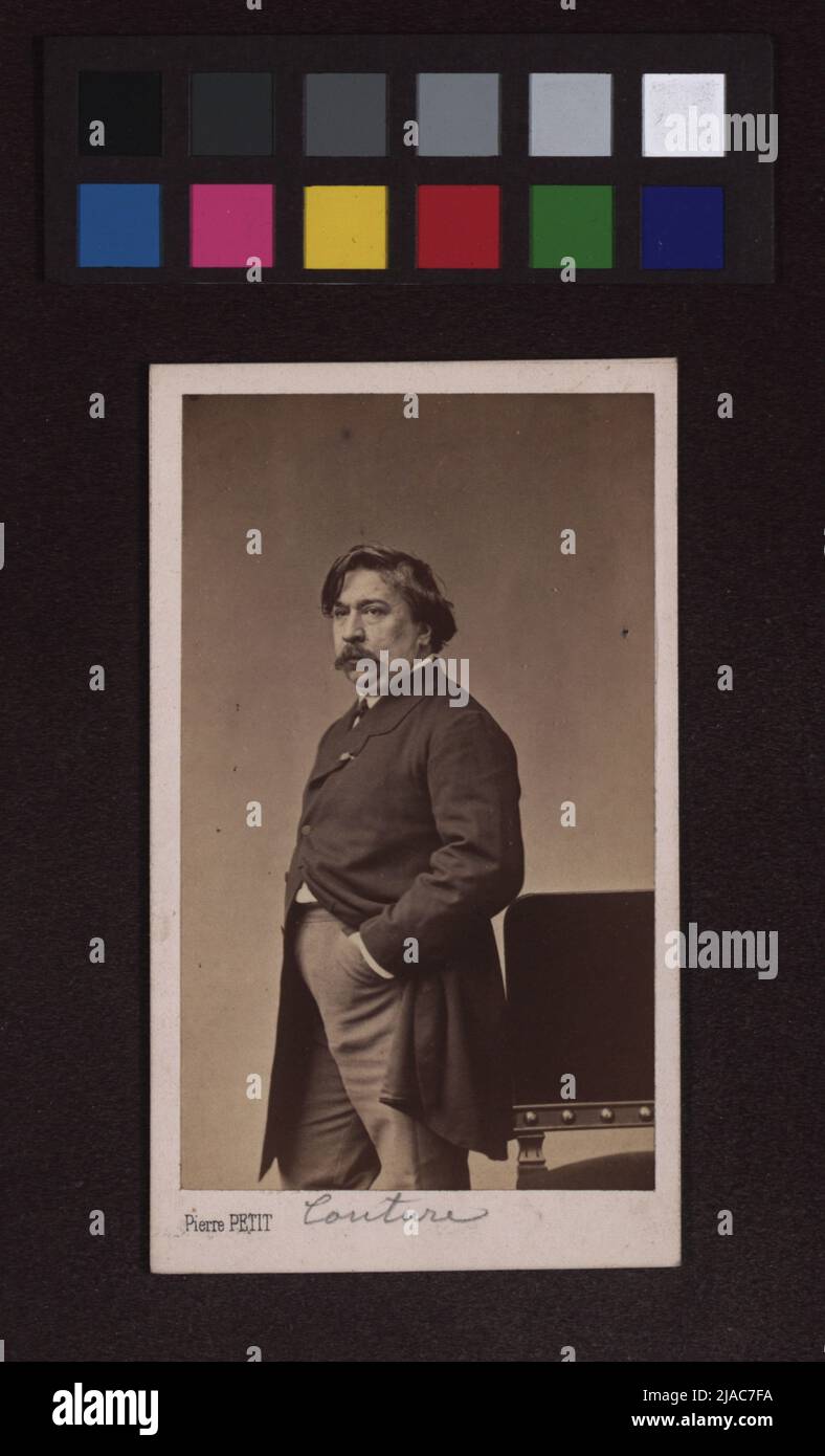 Thomas Couture (1815 - 1879), history and portrait painter. Pierre Petit  (1832-1909), photographer Stock Photo - Alamy