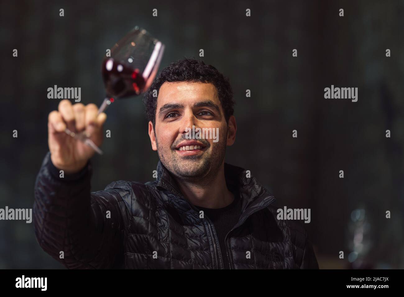 Man tasting wine cellar hi-res stock photography and images - Alamy