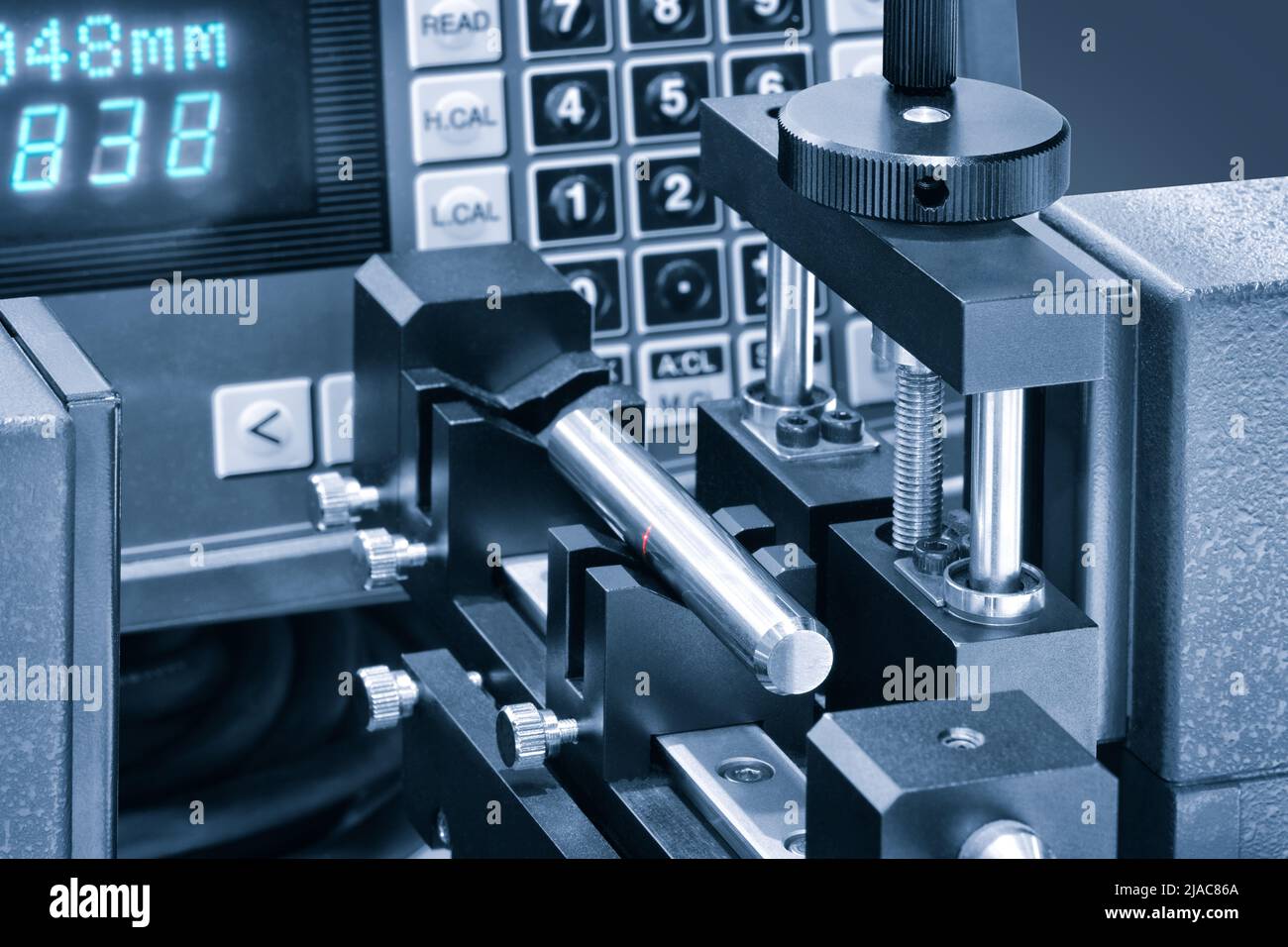 Operator inspection dimension metal parts by CMM after machining