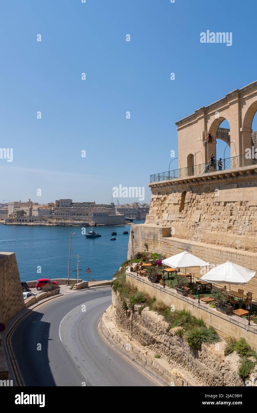 Lower Barrakka Gardens, Valletta, Malta Stock Photo