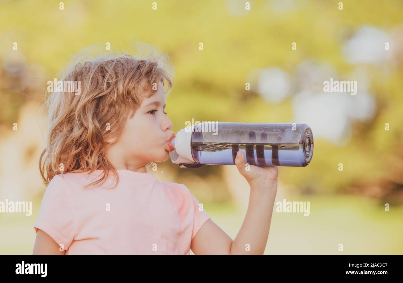 https://c8.alamy.com/comp/2JAC9C7/cute-little-boy-drink-water-from-sport-bottle-in-green-park-closeup-portrait-of-sporty-child-exercising-outdoor-2JAC9C7.jpg