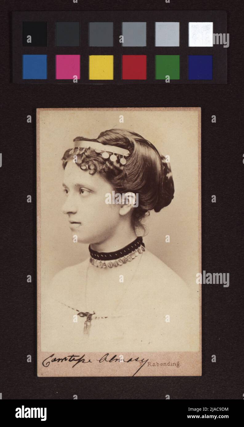 Comtesse Almásy Emil Rabending 1823 1886 Photography Stock Photo