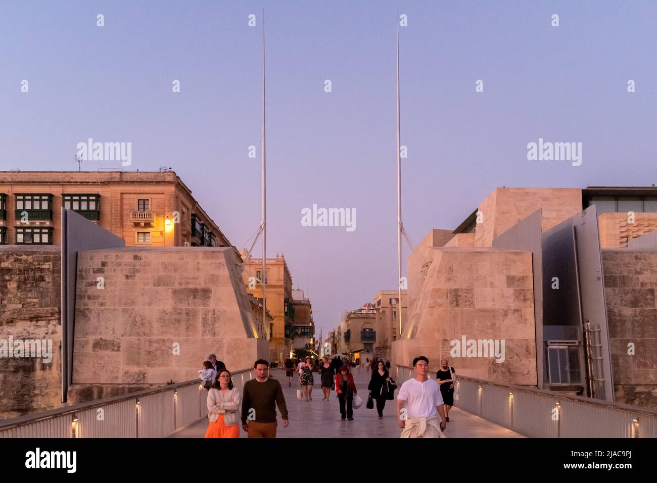 City Gate, Valletta, Malta Stock Photo