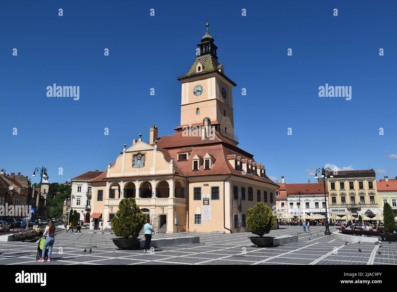 the old Saxon town of Brașov (Kronstadt), Transylvania, Romania the
