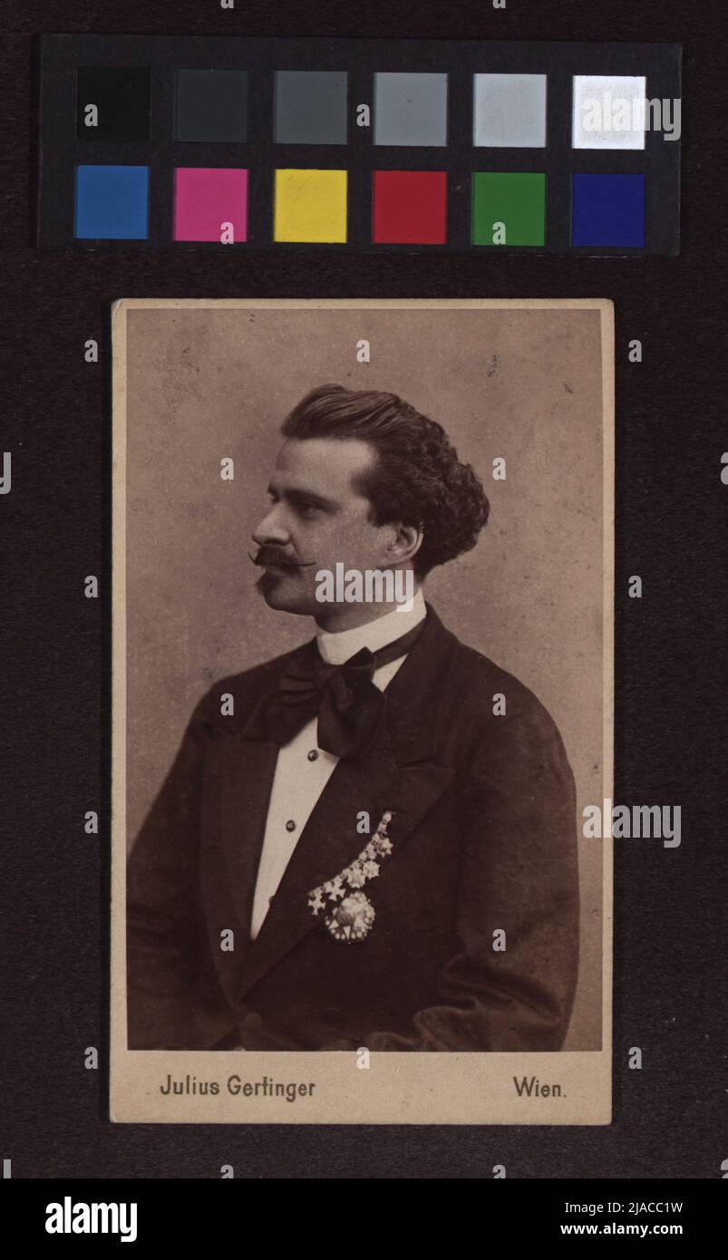 Eduard Strauß (1835-1916), composer. Julius Gertinger (1834-1883), photographer Stock Photo