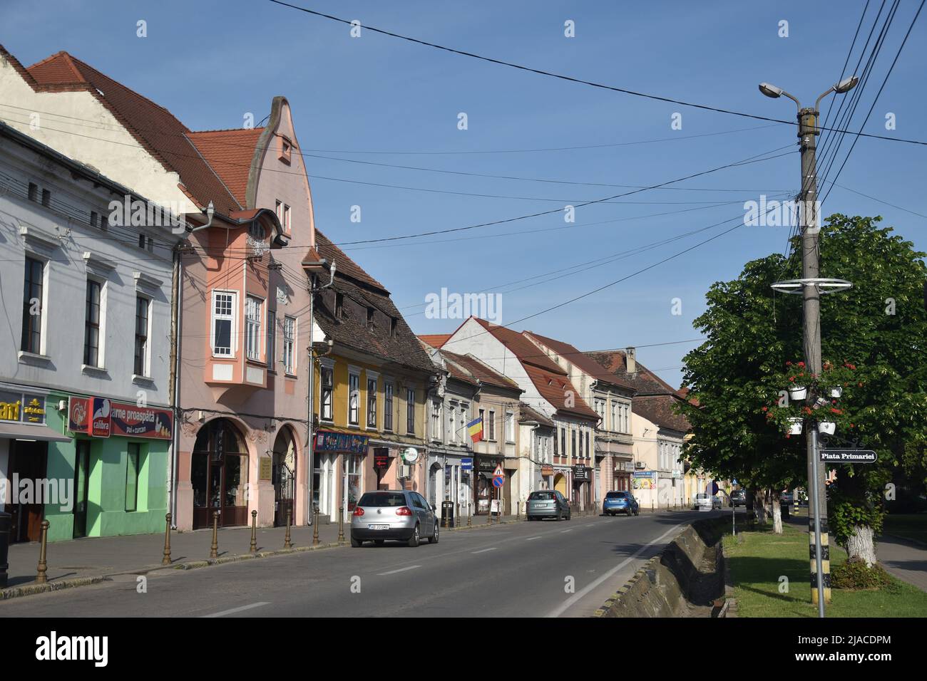 Sebes (Mühlbach), a medieval Saxon town in Transylvania, Romania Stock Photo