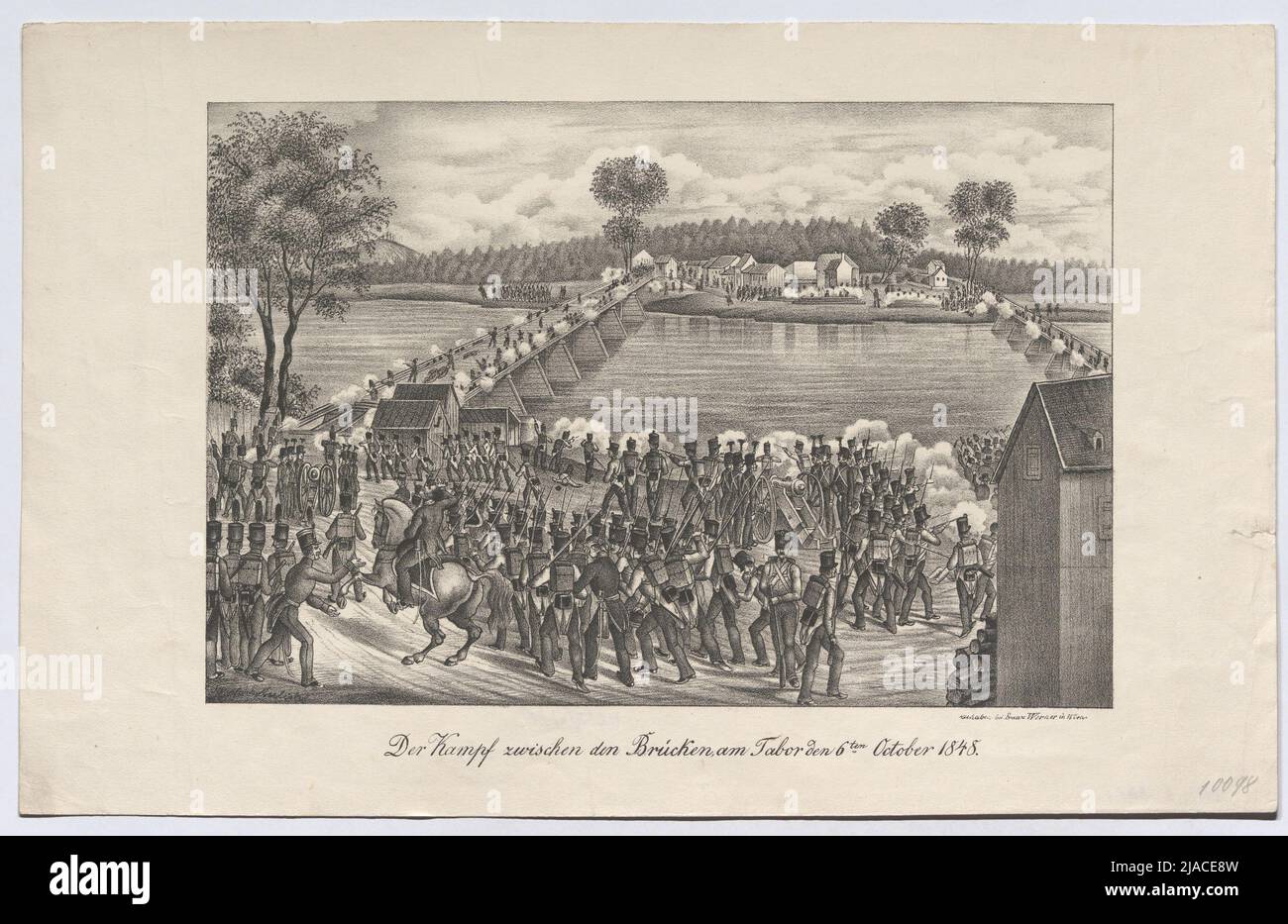 "The fight between the bridges on the Tabor the 6th October 1848
