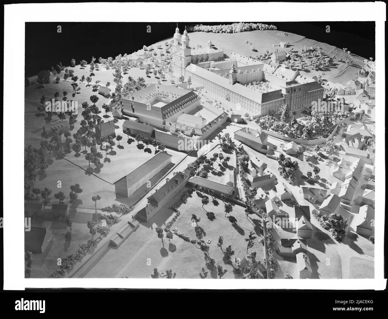 St. Florian Abbey in the model (architect: Kautsky, around 1940 ...