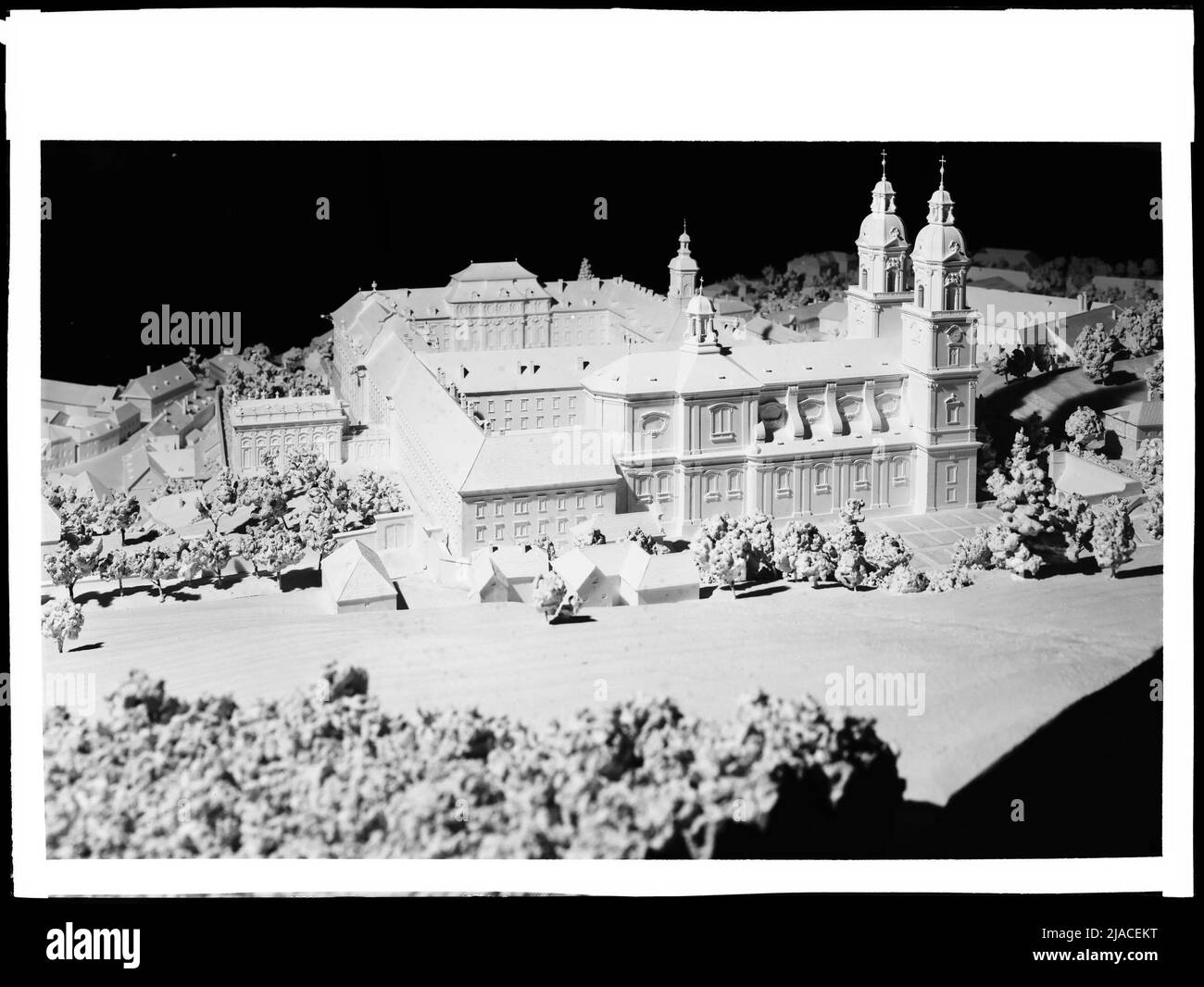 St. Florian Abbey in the model (architect: Kautsky, around 1940 ...