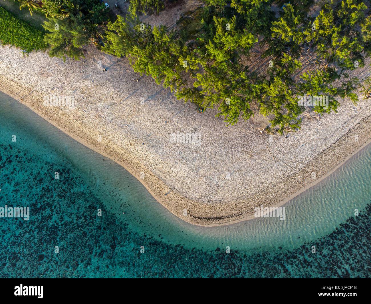 Deserted tropical island in Indian Ocean with sand beach Stock Photo ...