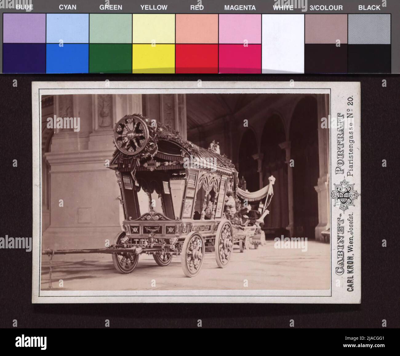 Fixed car of the Wagenbauer at the Macart Festival 1879. Carl Kroh (1822-1886), photographer Stock Photo