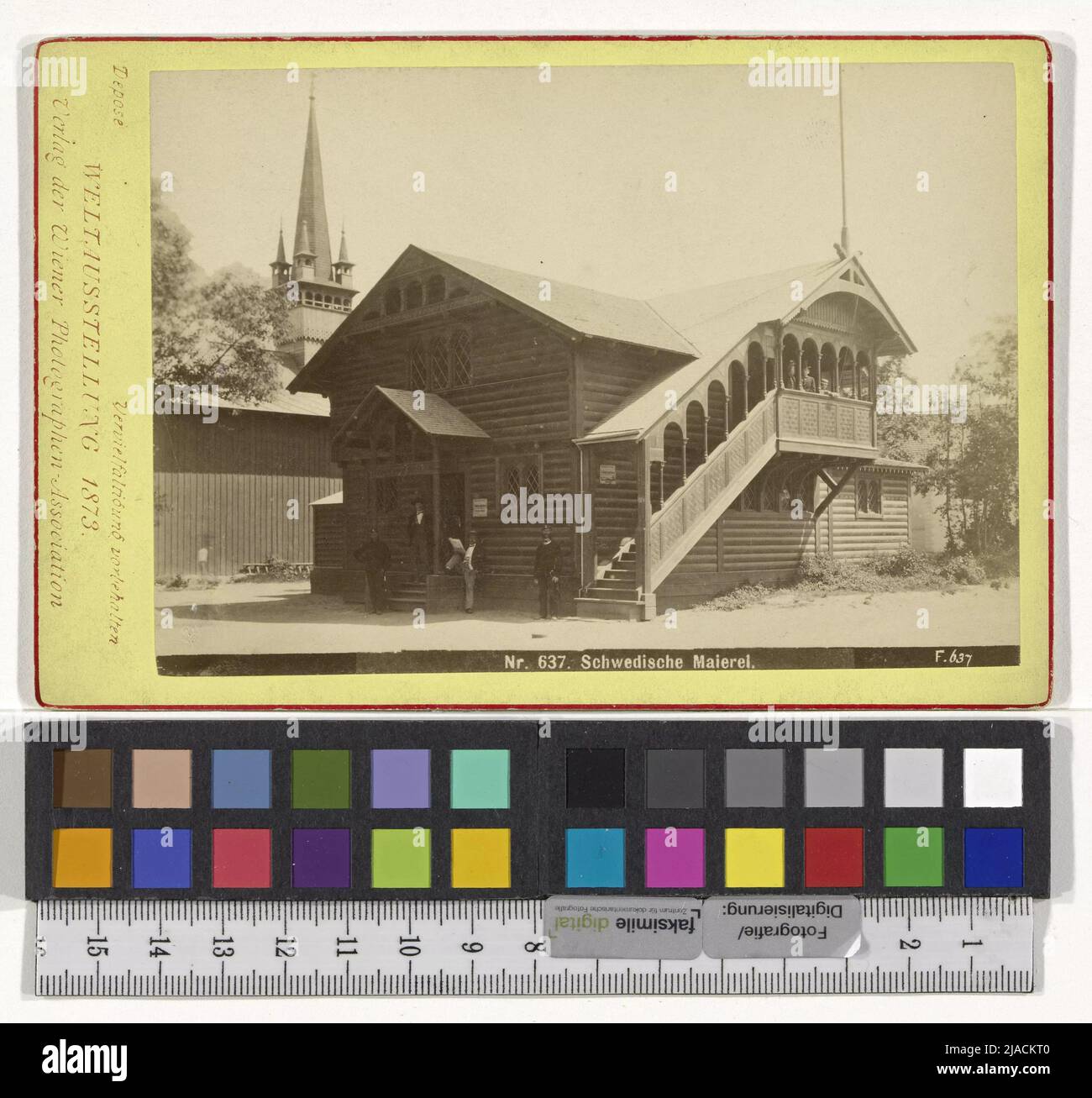 World Exhibition 1873: Swedish dairy (No. 637). Michael Frankenstein & Comp. (1843-1918), Photo Studio, Viennese Photographer Association, Publishing House Stock Photo