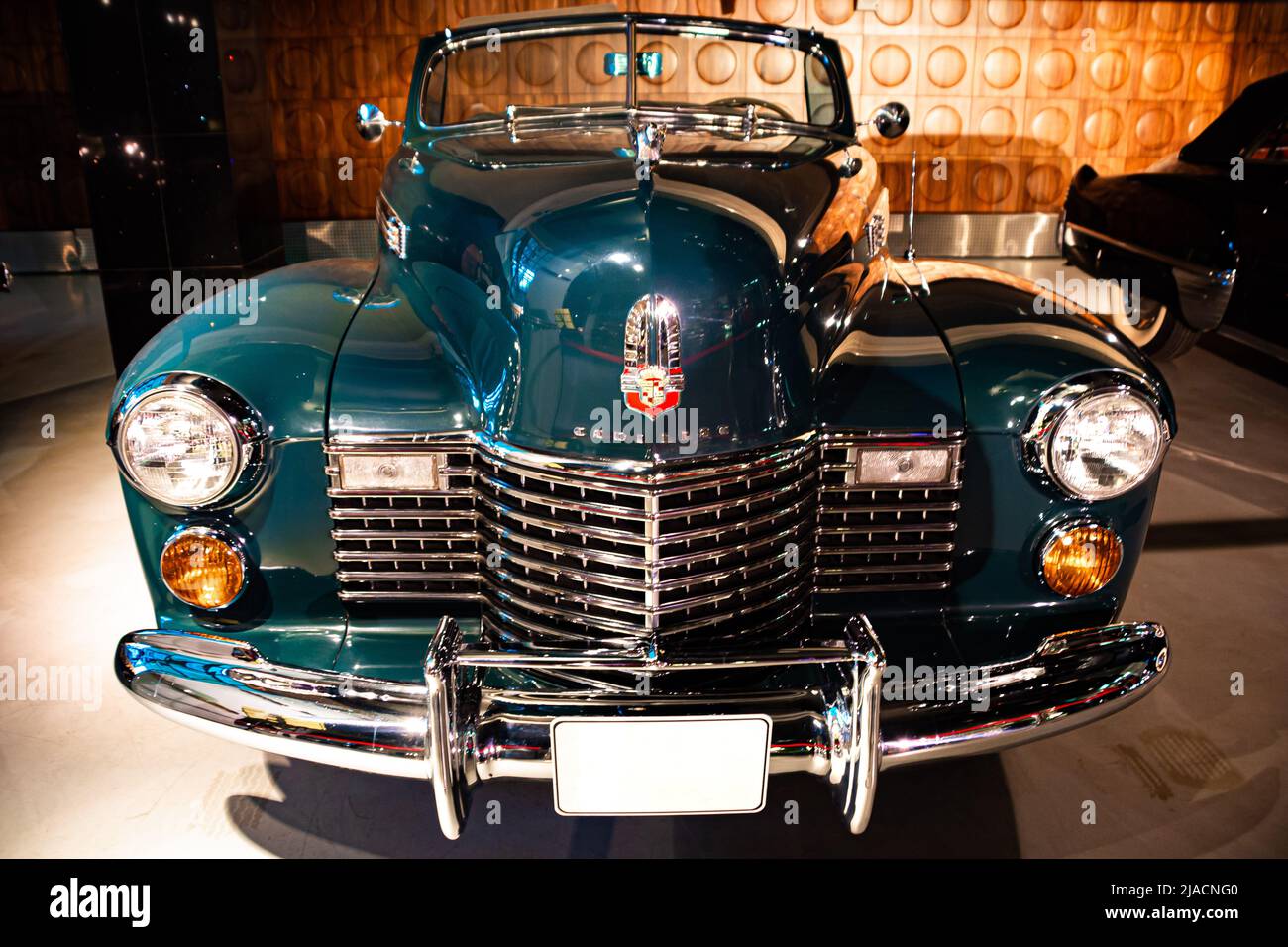 1941 cadillac series 62 convertible Retro car stands in an exhibition